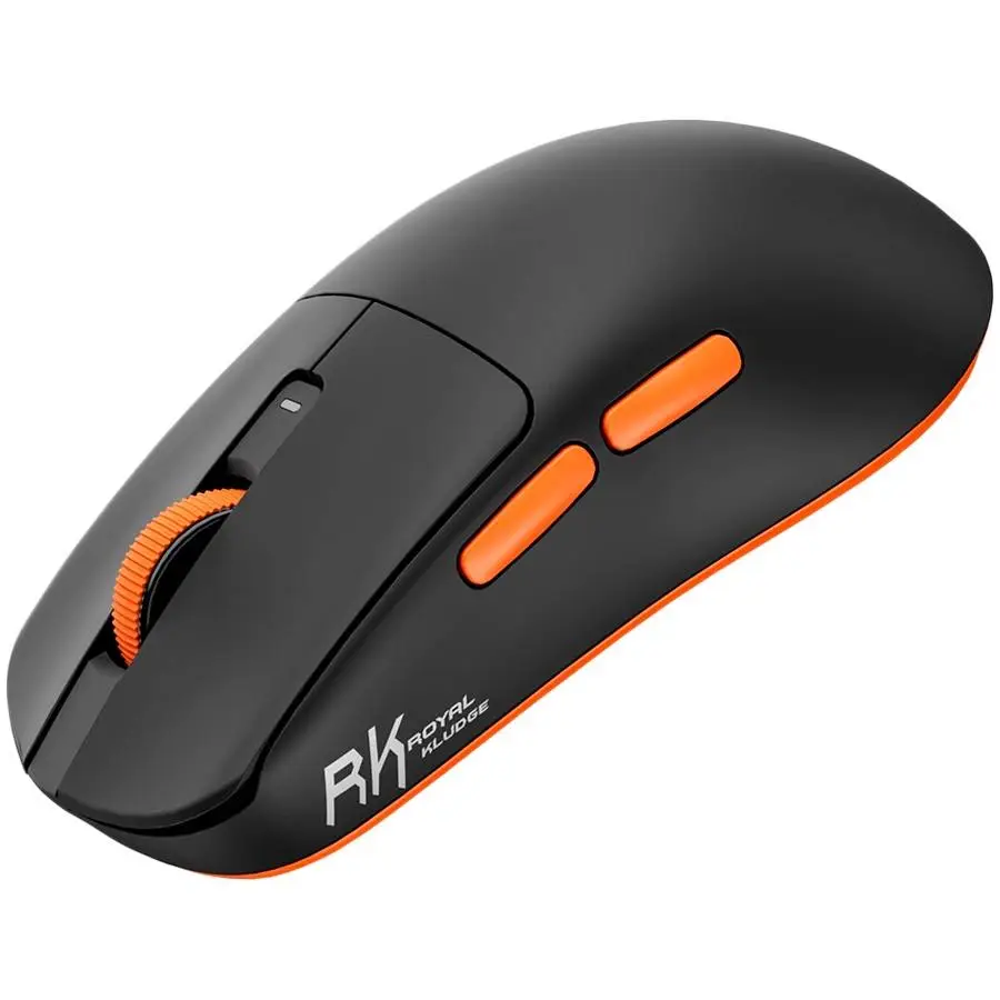 Геймърска мишка ROYAL KLUDGE M30 Black Orange Gaming Mouse PAW 33111K - RK-M30-BLKOR