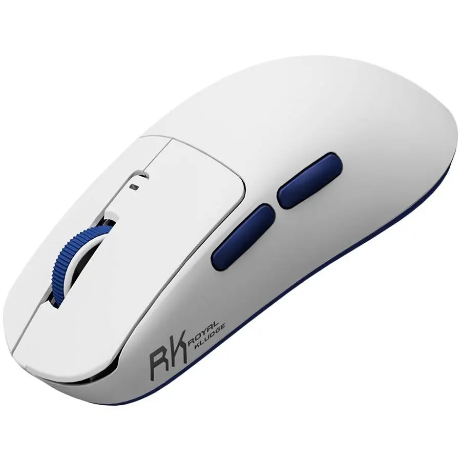Геймърска мишка ROYAL KLUDGE M30 White Blue Gaming Mouse PAW 33111K - RK-M30-WHBLU