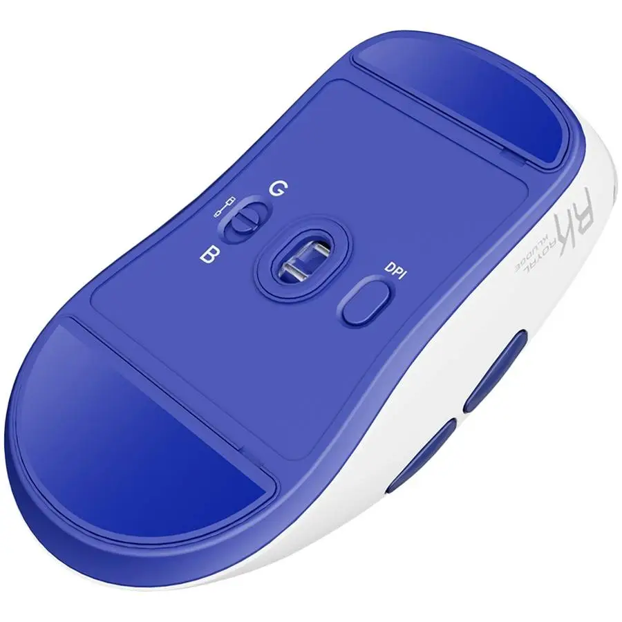 Геймърска мишка ROYAL KLUDGE M30 White Blue Gaming Mouse PAW 33111K - RK-M30-WHBLU