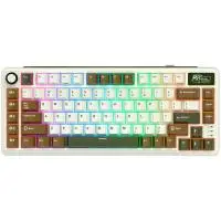 Геймърска клавиатура ROYAL KLUDGE RK L75 Palm Green Gaming Keyboard Cream switch