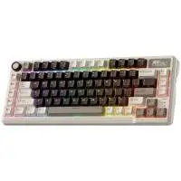 Геймърска клавиатура ROYAL KLUDGE RK L75 Mocha Grey Gaming Keyboard Cream switch