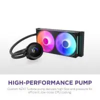Водно охлаждане за процесор NZXT Kraken Plus 240 RGB LCD Display - Black