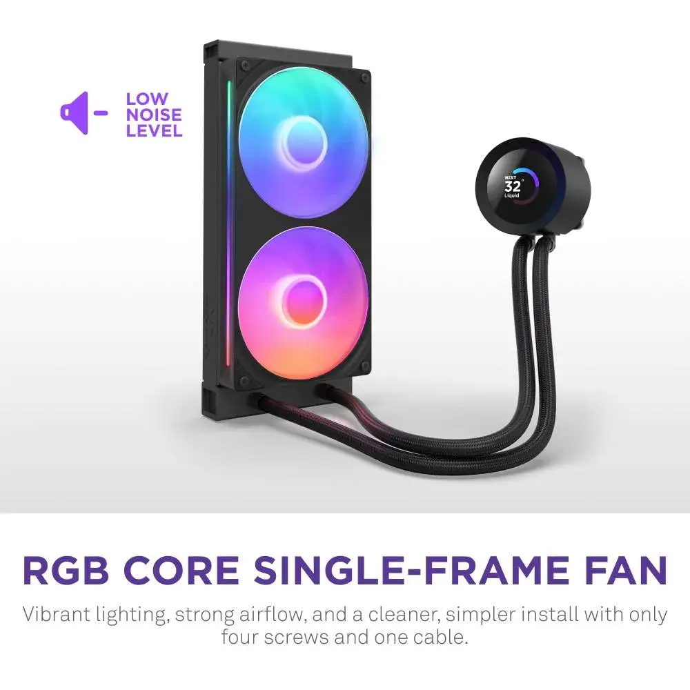 Водно охлаждане за процесор NZXT Kraken Plus 240 RGB LCD Display - Black