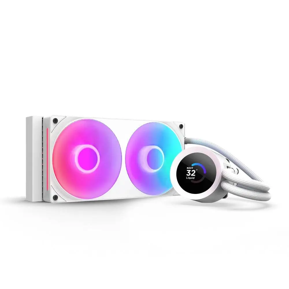 Водно охлаждане за процесор NZXT Kraken Plus 240 RGB LCD Display - White