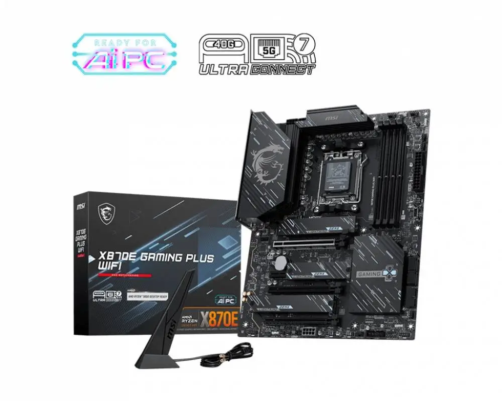 Дънна платка MSI X870E GAMING PLUS WIFI AM5