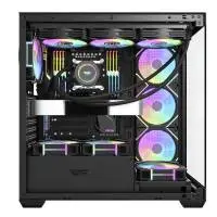 Кутия Darkflash DS900 Black 7 x 120 mm A-RGB, USB-C, ATX Case