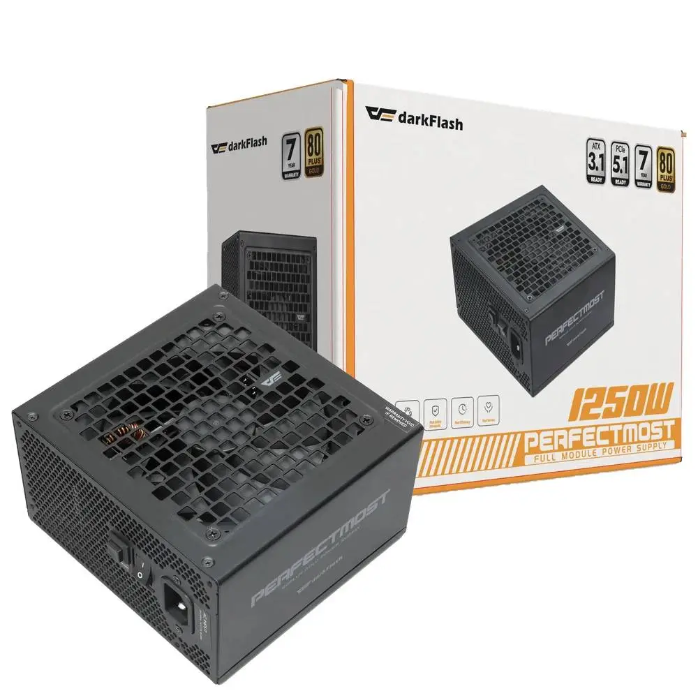 Захранване Darkflash PMT1250 A3 1250W 80 Plus Gold, Full Modular, ATX 3.1, PCIe 5.1 PSU
