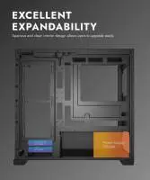 Кутия Darkflash DS900M Black 6 x 120 mm Infinity Mirror A-RGB mATX Case