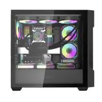 Кутия Darkflash DS900 Mesh Black 4 x 120 mm A-RGB fans included ATX Case
