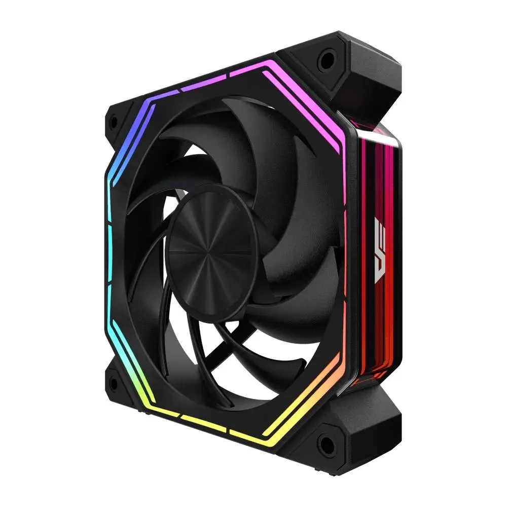 Вентилатори Darkflash INF34 Black, Daisy-Chain, ARGB Fan Pack 3-in-1 3x120mm
