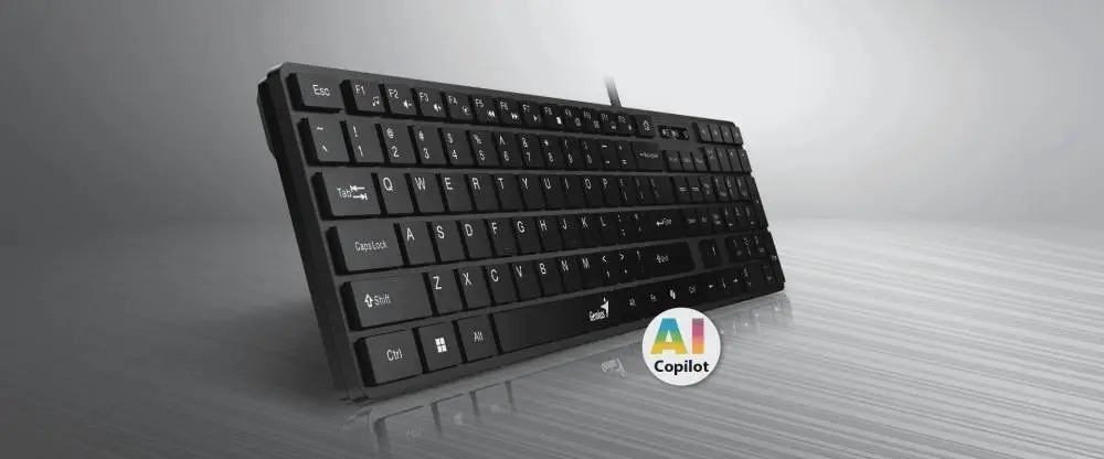 Genius клавиатура Slim Keyboard SlimStar 126 White - Copilot, Low profile Chocolate