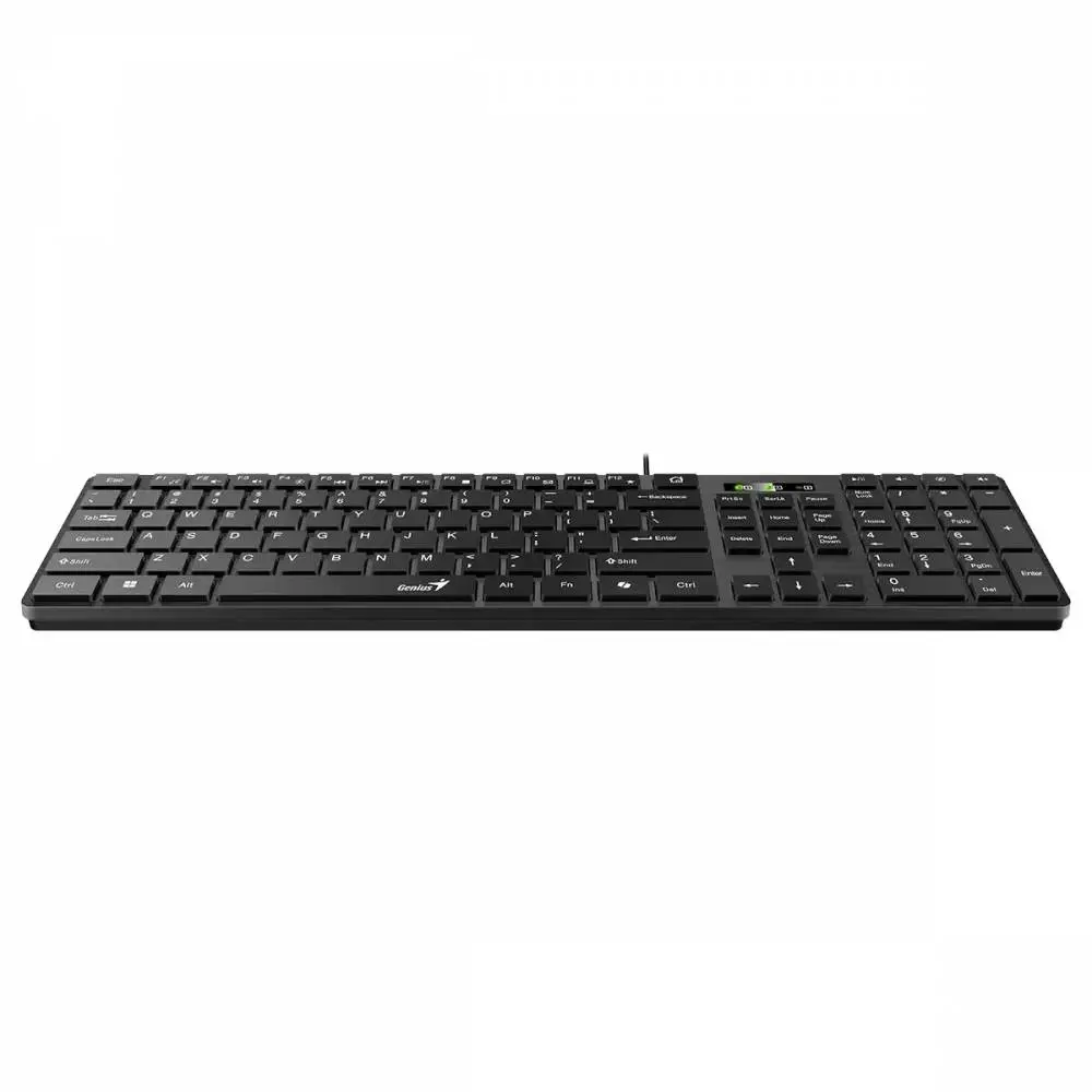 Genius клавиатура Slim Keyboard SlimStar 126 Black - Copilot, Low profile Chocolate