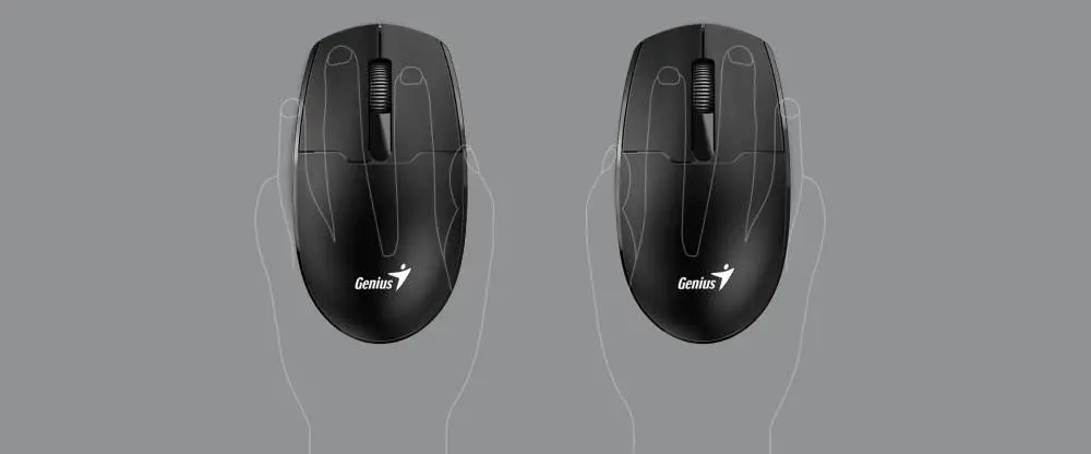 Genius безжична мишка Wireless Mouse - NX-7000SE Black - 2.4GHz