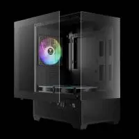 Кутия Gamdias AURA GC9M Elite Case mATX 3 x 120 mm A-RGB, USB-C, Tempered Glass