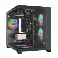 Кутия Gamdias AURA GC10M v2 Case mATX 3 x 120 mm A-RGB, USB-C, Tempered Glass