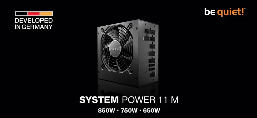 Захранване be quiet! System Power 11 M 650W 80 Plus Gold PSU ATX 3.1, Full-Modular, Bulk 