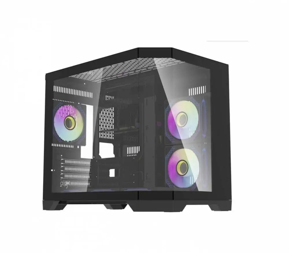 Кутия Aigo FT418 Black Case mATX 6 x 120 mm A-RGB fans included