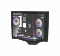 Кутия Aigo FT418 Black Case mATX 6 x 120 mm A-RGB fans included