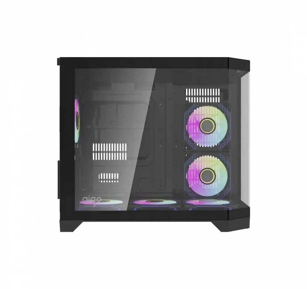 Кутия Aigo FT418 Black Case mATX 6 x 120 mm A-RGB fans included
