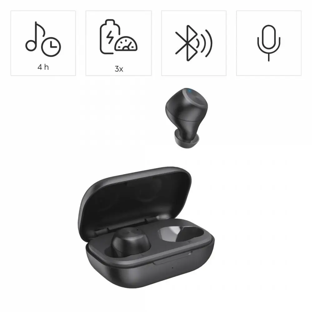 Hama Блутут слушалки &ldquo;Spirit Chop II&rdquo;, TWS, in-Ear, черни