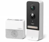 Видео звънец за врата Tapo D230S1, 2.4Ghz, 2K 5MP, Color Night Vision, акум.батерии, microSD