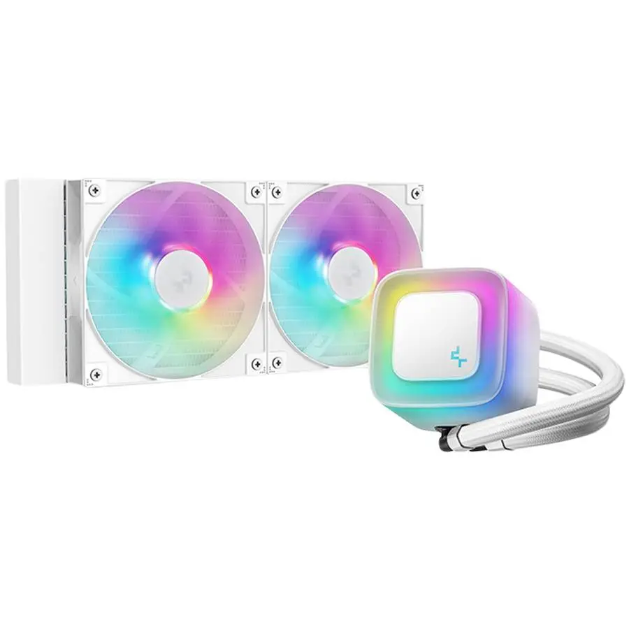 Водно охлаждане за процесор DeepCool LE240 WH V2 240mm ARGB Water Cooler