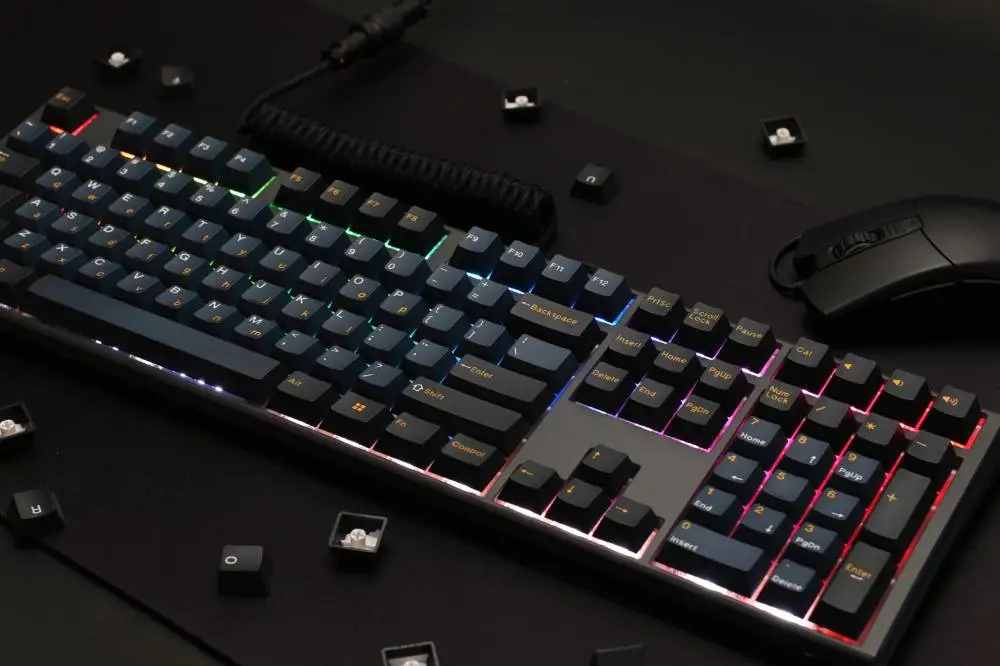 Ducky професионална геймърска механична клавиатура Professional Gaming Mechanical Keyboard One 3 Pro Nazca Line - 8K, Cherry MX2A RGB Red [Linear]