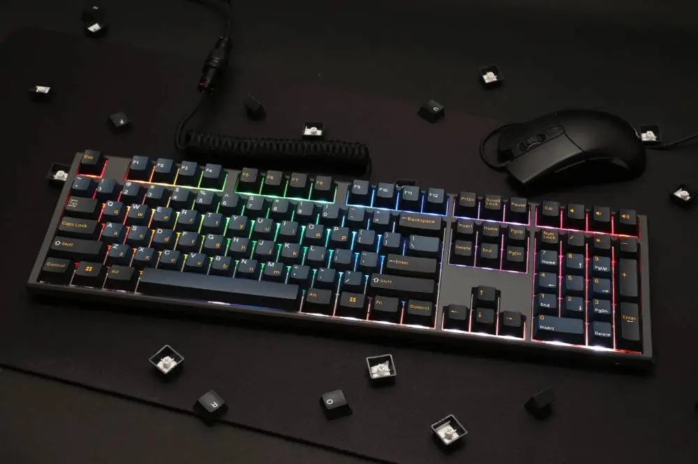 Ducky професионална геймърска механична клавиатура Professional Gaming Mechanical Keyboard One 3 Pro Nazca Line - 8K, Cherry MX2A RGB Brown [Tactile]