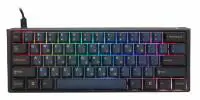 Ducky професионална геймърска механична клавиатура Professional Gaming Mechanical Keyboard One 3 Pro Mini Nazca Line - 8K, Cherry MX2A RGB Speed Silver