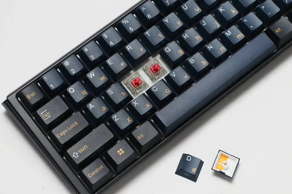 Ducky професионална геймърска механична клавиатура Professional Gaming Mechanical Keyboard One 3 Pro Mini Nazca Line - 8K, Cherry MX2A RGB Red [Linear]