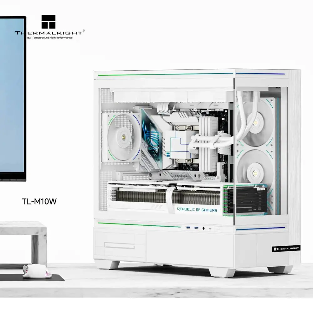 Кутия Thermalright TL-M10 White USB-C mATX Case