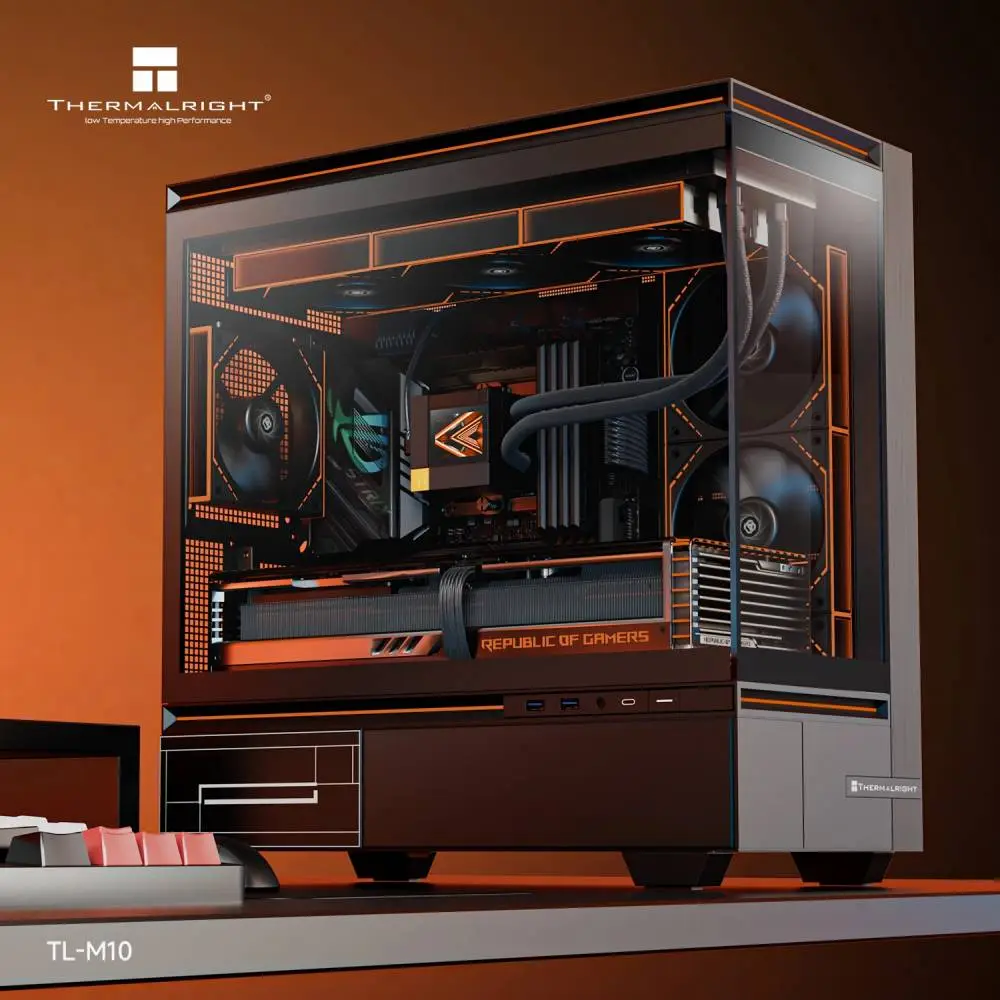 Кутия Thermalright TL-M10 Black USB-C mATX Case