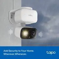 TP LINK Камера за наблюдение Wi-Fi  C206, външна и вътр.употреба, Pan/Tilt, microSD, Water and Dust Resistance