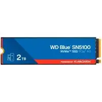 Диск SSD WD Blue SN5100 2TB M.2 2280 NVMe PCIe Gen 4.0 x4 - WDS200T5B0E-00CPE0