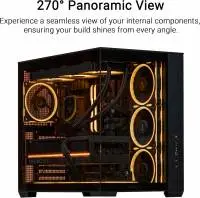 Кутия ASUS A32 PLUS TG Black 4 x ARGB 120mm Fans - 90DC00S0-B19000