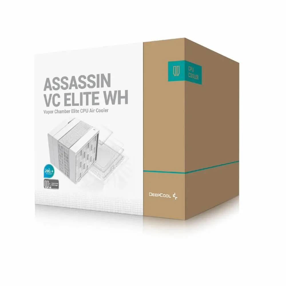 Охладител за процесор DeepCool ASSASSIN IV VC ELITE WHITE CPU Cooler, Vapor Chamber, Dual-Tower