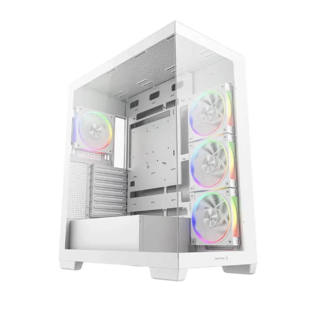Кутия DeepCool CG580 4F WH V2 Case ATX, 4 x 120 mm ARGB Fans
