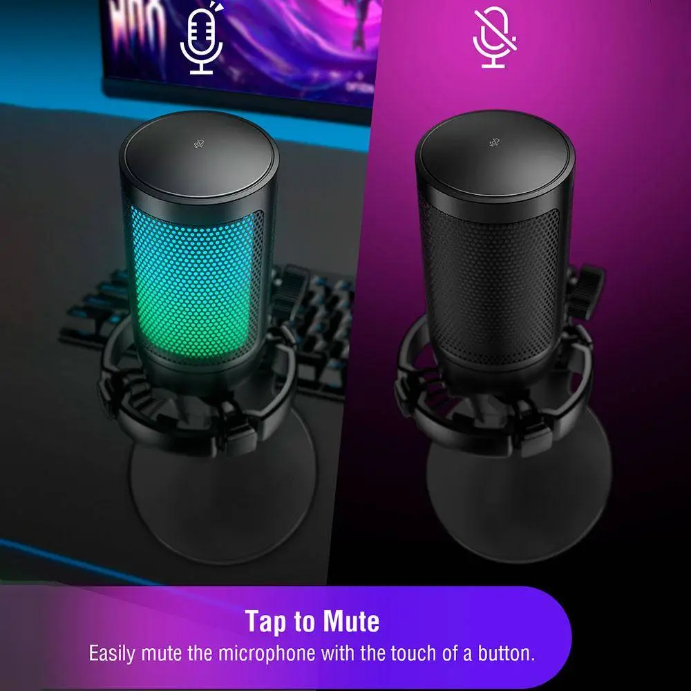 Настолен микрофон FIFINE A6NEO RGB - Black
