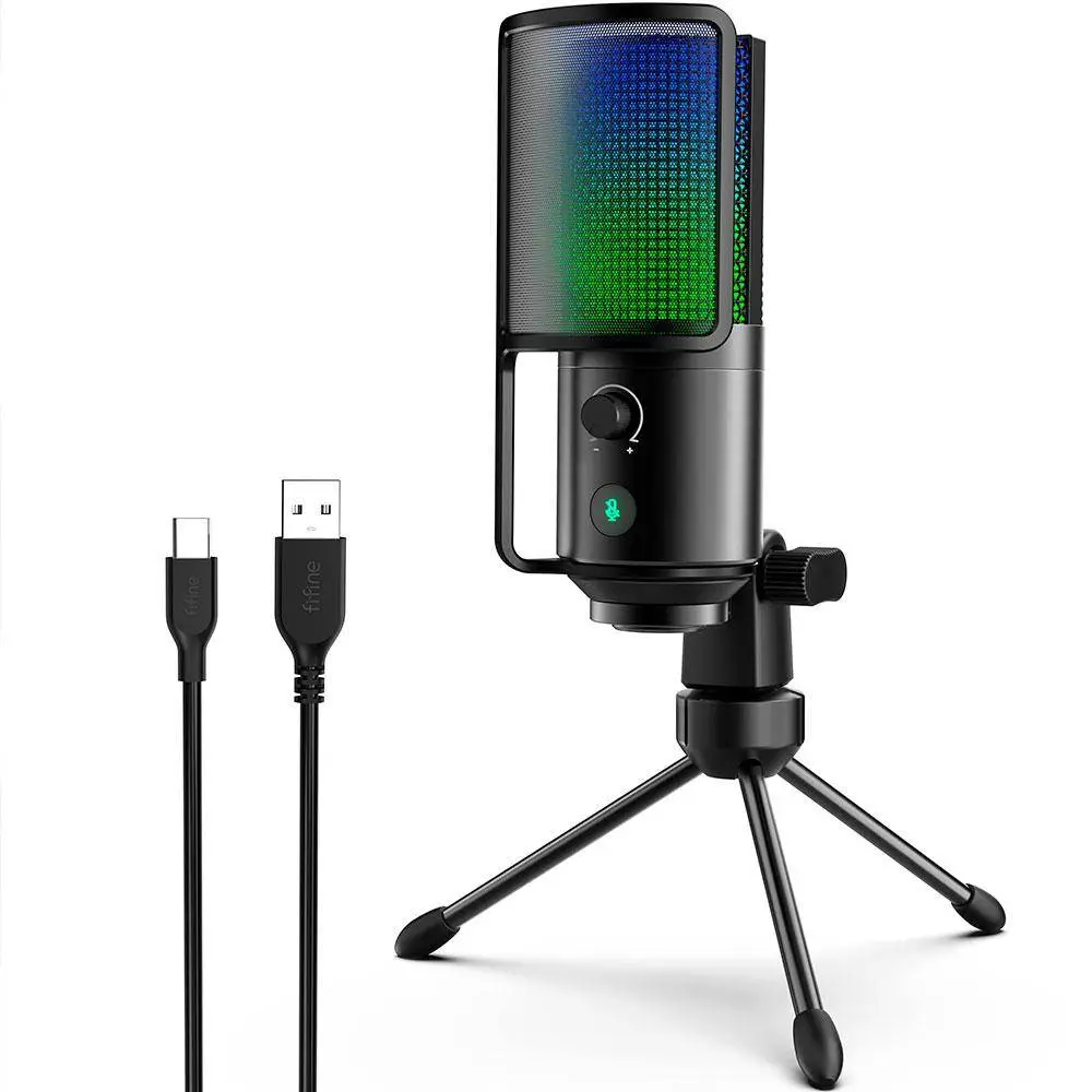 Настолен микрофон FIFINE K669 PRO2 RGB - Black