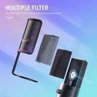 Настолен микрофон FIFINE K669 PRO2 RGB - Black