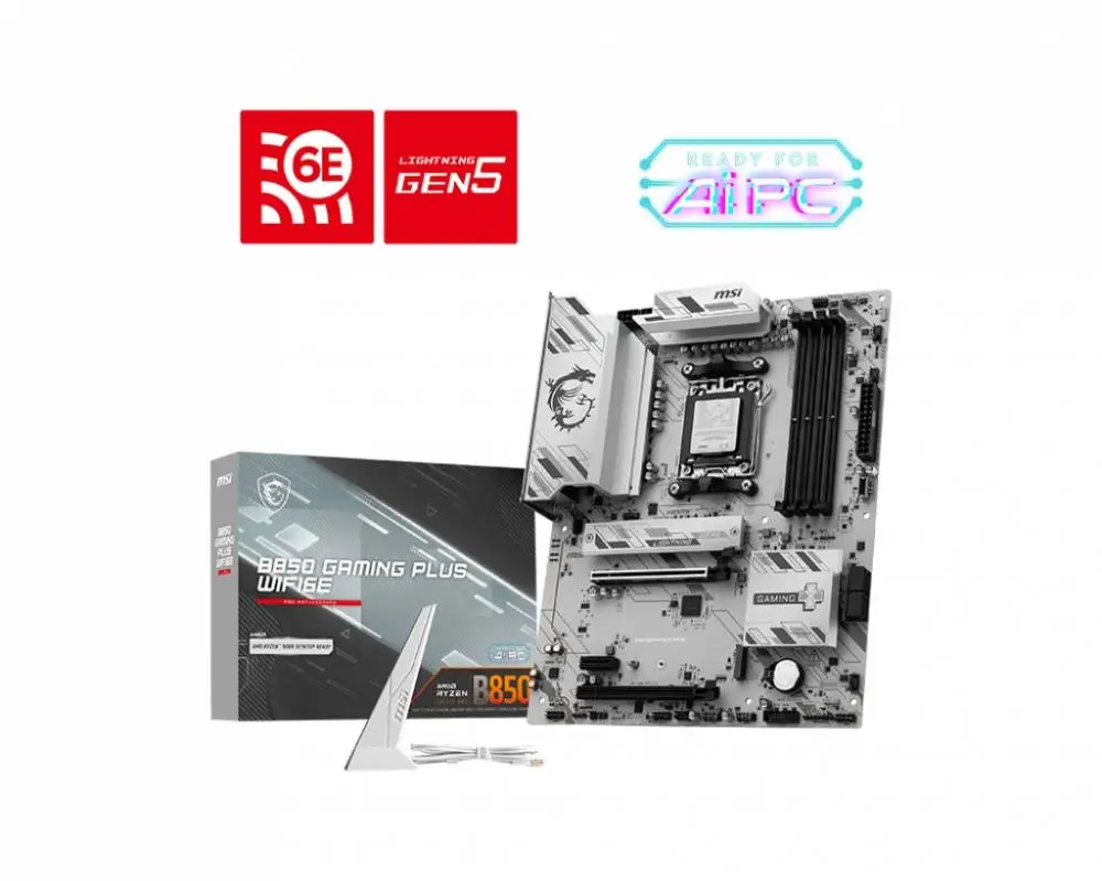 Дънна платка MSI B850 GAMING PLUS WIFI6E AM5