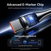 Vention кабел Cable - USB2.0 Type-C to Type-C - 5A Fast Charging, 240W, PD3.1, 1.2m -  CTYBAV