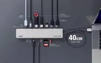 ATEN Докинг 11-in-1 USB-C Multiport Dock + Power Pass-Through, 2 x HDMI, LAN,3.5mm, USB-C, SD Card , microSD, 3 x USB 3.2