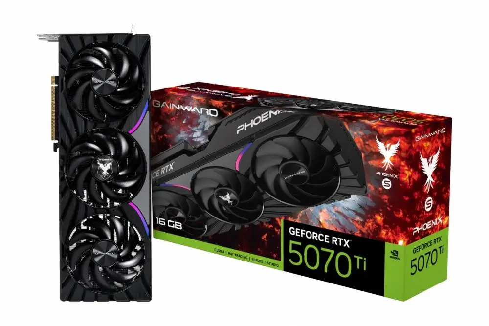 Видео карта Gainward GeForce RTX 5070 Ti Phoenix-S 16GB - NE7507T019T2-GB2031K