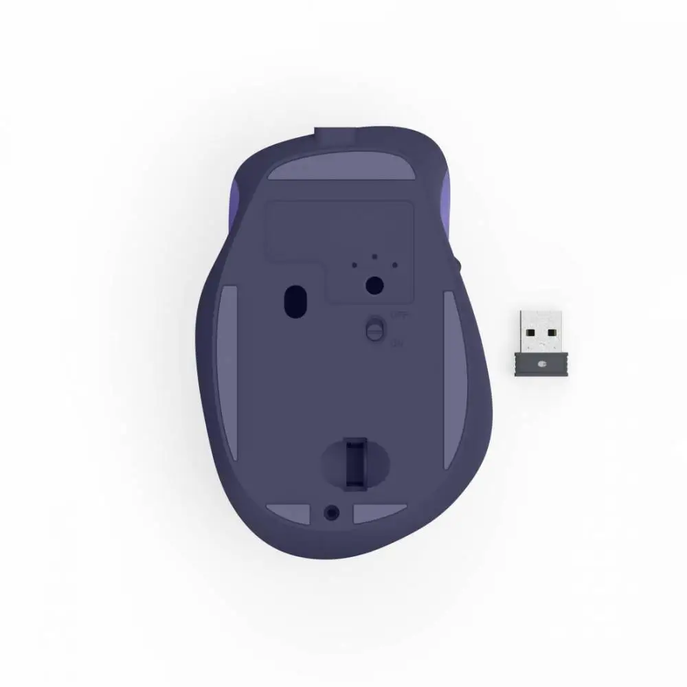 HAMA Безжична оптична мишка WM-500 Recharge, 6 бут.,800/1200/1600 dpi, безшумна, лилаво