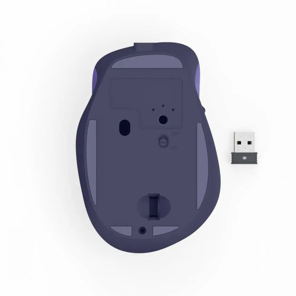 HAMA Безжична оптична мишка WM-500 Recharge, 6 бут.,800/1200/1600 dpi, безшумна, лилаво