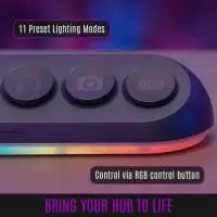 Streamplify стрийминг хъб/дек Streaming HUB DECK 5 RGB - 5 x USB-A - SPUH-HD51217.11