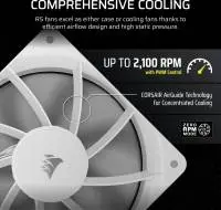 Вентилатор Corsair RS Series RS120 White 3-Pack 120mm Fans - CO-9050193-WW