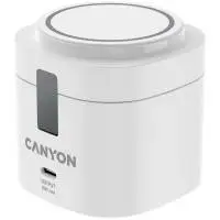 Зарядно за телефон Canyon CNS-WCS405W 4 in 1 Wireless Charging Stand, 30W max, with 65W charger and 1M cable, white