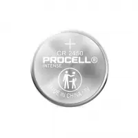 Бутонна батерия DURACELL PROCELL CR2450, 3V, 1 бр. bulk, Литиева, /цена за 1 батерия/